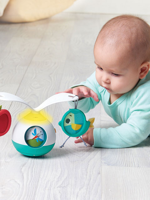 Tiny Love Mobile Tummy Time Kopfüber Revolution Bauchlage Spieluhr ab Geburt 