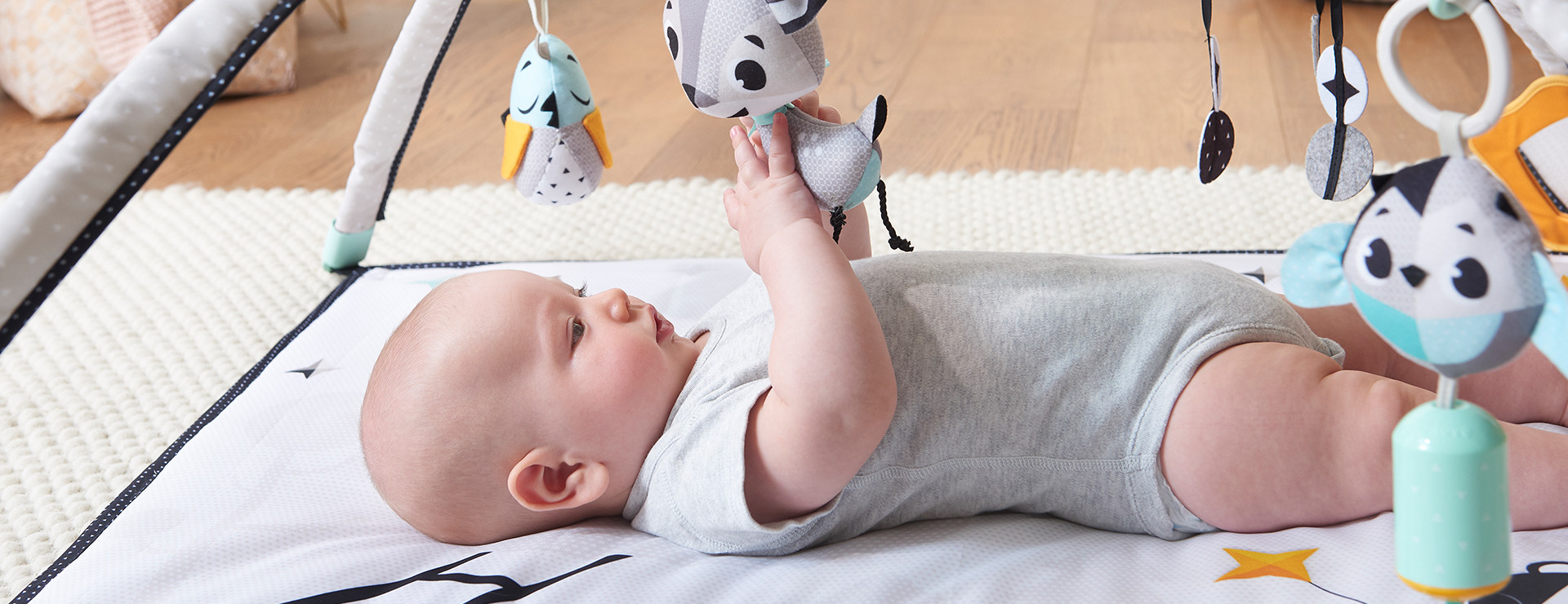 Stimulating and interactive toys entertain baby and support healthy development