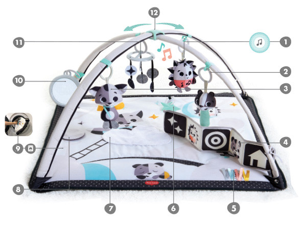 Развивающий коврик Kid’s Concept, белый купить в интернет-магазине Bunny Hill